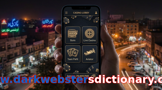 Main screen of Www.darkwebstersdictionary.com app page for PK players