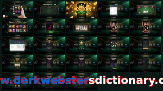 Main screen of Www.darkwebstersdictionary.com bet page for PK players